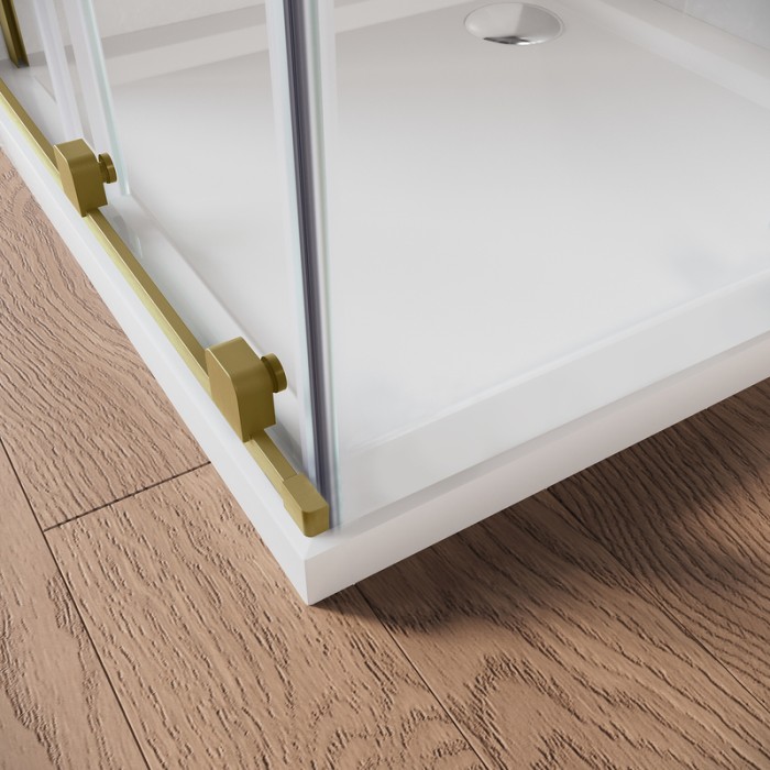 Двері у нішу Walk-In розсувні Koer SR SD07-120x200-L-TR-12 прозоре скло Easy Clean 8мм Матове золото (KR5687) Двері у нішу Walk-In розсувні Koer SR SD07-120x200-L-TR-12 прозоре скло Easy Clean 8мм Матове золото (KR5687)