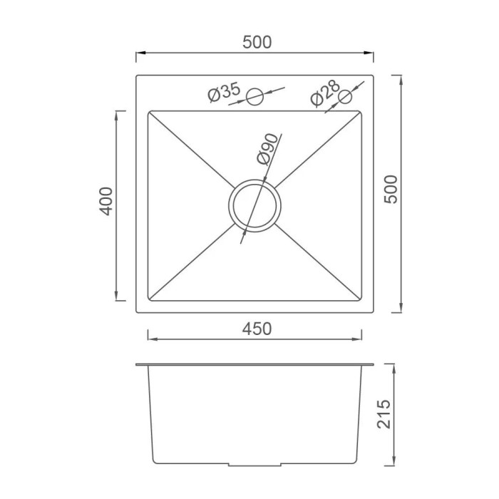 GS 5050-3 мийка 500*500 нерж. сталь SUS 201 сифон+коландер (ЗОЛОТО PVD покрит.) {1/1} GS 5050-3 мийка 500*500 нерж. сталь SUS 201 сифон+коландер (ЗОЛОТО PVD покрит.) {1/1}