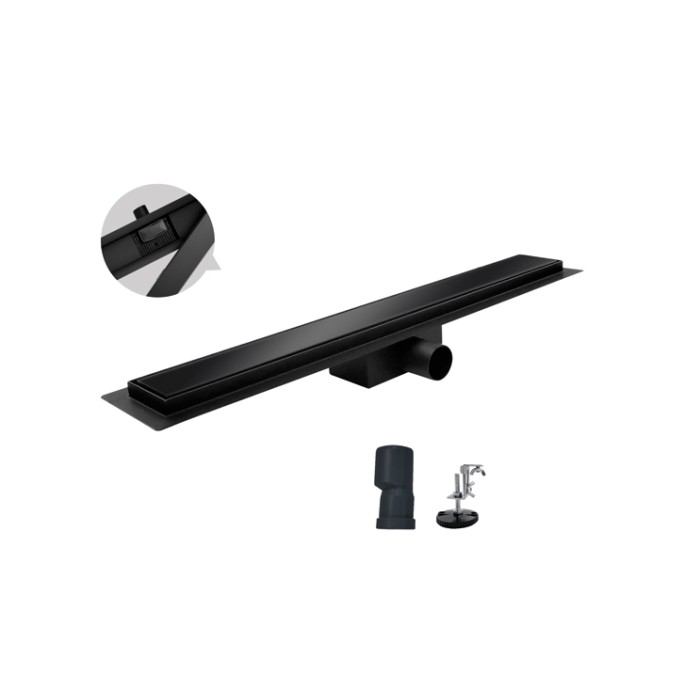 Душовий трап із нержавіючої сталі Koer FD08-70x500-GLASS Black 70x500мм зі склян. панеллю (KR5139) Душовий трап із нержавіючої сталі Koer FD08-70x500-GLASS Black 70x500мм зі склян. панеллю (KR5139)