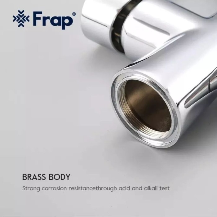 Змішувач для кухні на дві води Frap F4374, сірий/хром Змішувач для кухні на дві води Frap F4374, сірий/хром