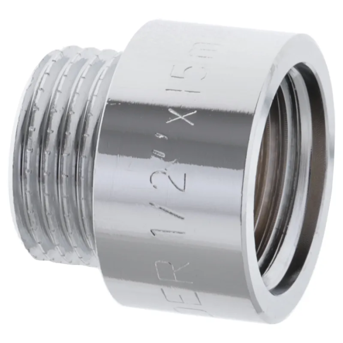 Подовжувач 1/2" 15мм (хром) Koer KF.E06-15.CHR (KF0093) Подовжувач 1/2" 15мм (хром) Koer KF.E06-15.CHR (KF0093)