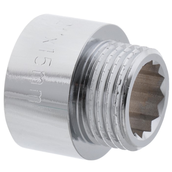 Подовжувач 1/2" 15мм (хром) Koer KF.E06-15.CHR (KF0093) Подовжувач 1/2" 15мм (хром) Koer KF.E06-15.CHR (KF0093)