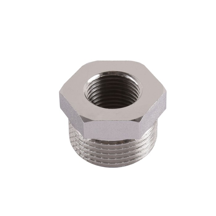 Футорка перехідна SOLOMON 1 1/2″х 3/4″ нікель ЗВ 8209 Футорка перехідна SOLOMON 1 1/2″х 3/4″ нікель ЗВ 8209