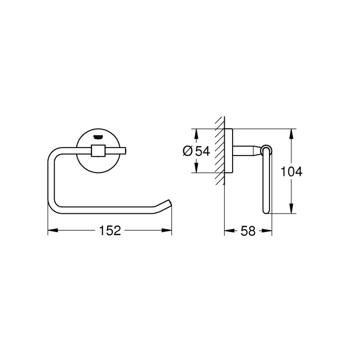 Тримач для туалетного паперу Grohe Bau Cosmopolitan Neutral (40457001) Тримач для туалетного паперу Grohe Bau Cosmopolitan Neutral (40457001)
