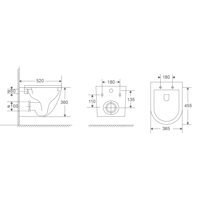 Унітаз підвісний Mixxus Premium Ellipse-0303-R Black 520x365x360mm, система змиву RIMLESS (MP6464) Унітаз підвісний Mixxus Premium Ellipse-0303-R Black 520x365x360mm, система змиву RIMLESS (MP6464)