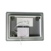 Дзеркало Zerix Mirra MR05-80x60-REVERSE з LED Touch, Anti-fog, димером, регулятором яскравості (ZX6056)