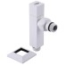 Набір Кран напівобертовий кутовий з американкою SOLOMON LUX 1/2″ CUBE WHITE 8888 (1уп)