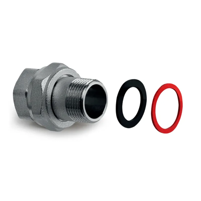 Згін американка Koer KR.343 - 3/4" прямий, плоска прокладка (KR4767) Згін американка Koer KR.343 - 3/4" прямий, плоска прокладка (KR4767)