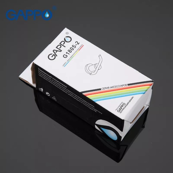 Гачок подвійний для ванної GAPPO G1805-2, хром Гачок подвійний для ванної GAPPO G1805-2, хром