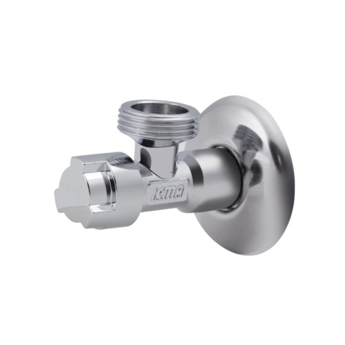 Кран приладовий буксовий Icma 1/2" х3/4" кутовий №519