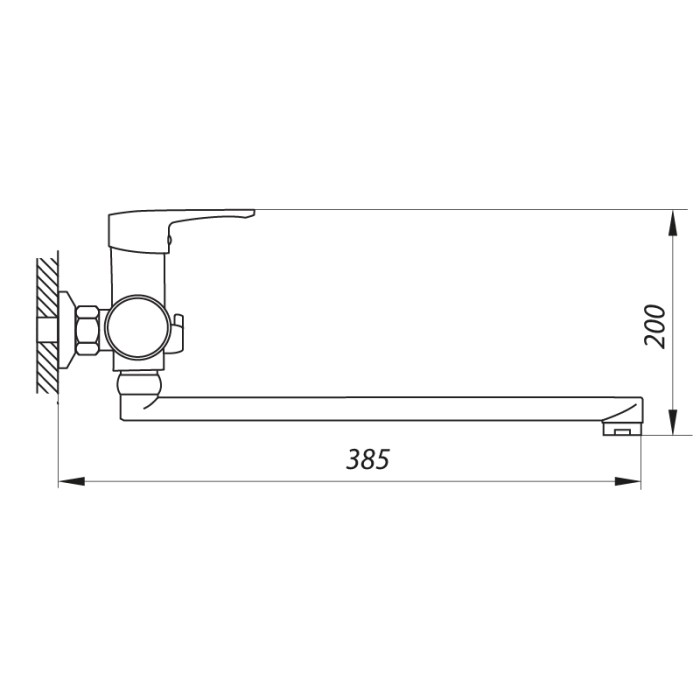 Змішувач для ванни Zerix FIV A439 (ZX2927) Змішувач для ванни Zerix FIV A439 (ZX2927)