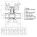 Кран кульовий прямий Q PROFESSIONAL    1/2″ ЗЗ КБ PN40 QP153