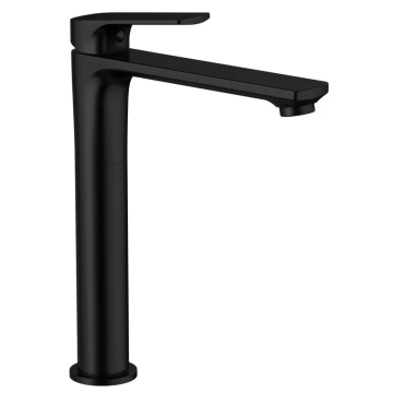Змішувач для умивальника Mixxus Premium MONE 001 NUT HIGH Black (MI6775)