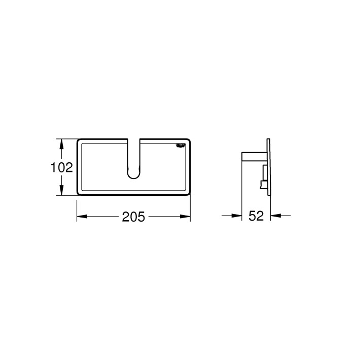 Поличка на термостат Grohe Euphoria System (26362LN1) Поличка на термостат Grohe Euphoria System (26362LN1)