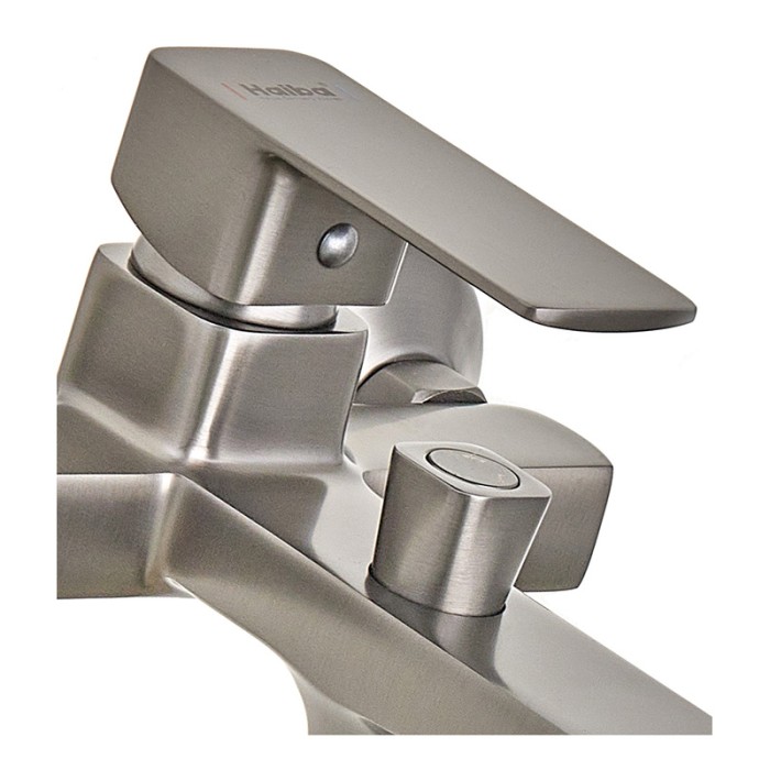 Змішувач для ванної кімнати Haiba Kubus 009 Euro Graphite (HB4007) Змішувач для ванної кімнати Haiba Kubus 009 Euro Graphite (HB4007)