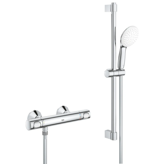 Термостат для душу Grohe Grohtherm 500 з душовим гарнітуром (34796001) Термостат для душу Grohe Grohtherm 500 з душовим гарнітуром (34796001)
