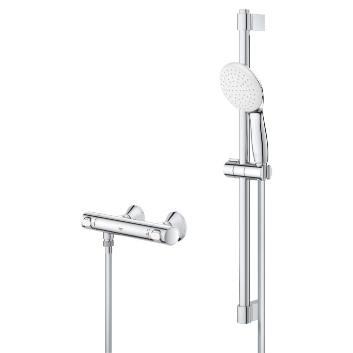 Термостат для душу Grohe Grohtherm 500 з душовим гарнітуром (34796001) Термостат для душу Grohe Grohtherm 500 з душовим гарнітуром (34796001)