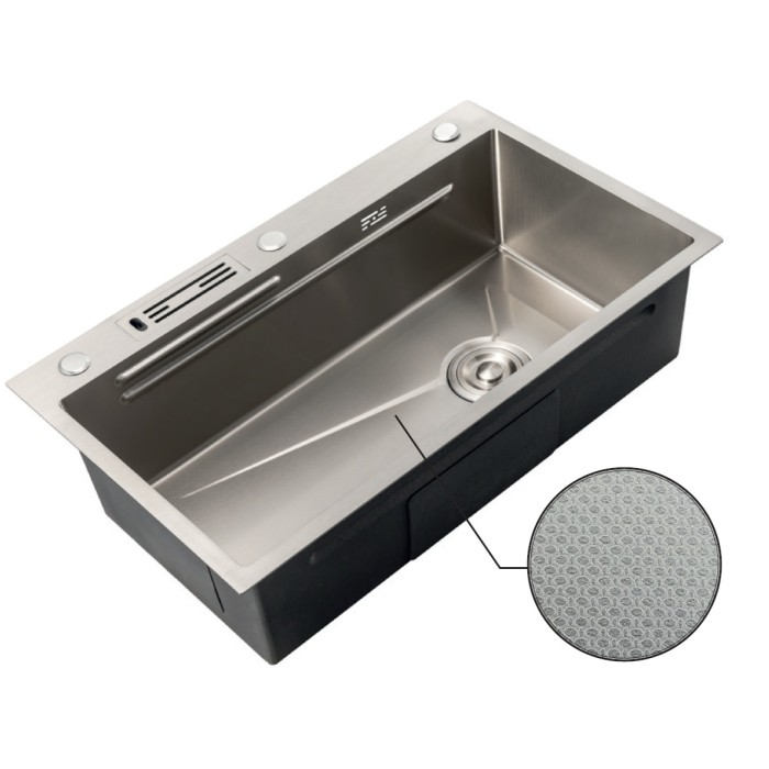 Мийка Mixxus Premium MH7545-SET-05 MICRO DECOR NANO-SILVER (3.0/0.8) комплект (нерж) (MX9635) Мийка Mixxus Premium MH7545-SET-05 MICRO DECOR NANO-SILVER (3.0/0.8) комплект (нерж) (MX9635)