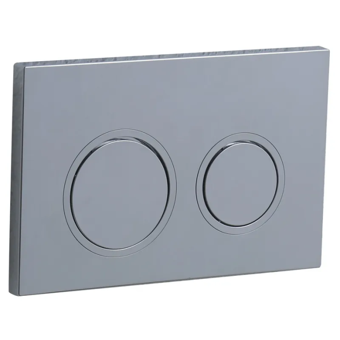 Панель змиву Koer KT-0605-01 220x140x12mm пластикова, кнопка кругла (колір хром) (KR5317) Панель змиву Koer KT-0605-01 220x140x12mm пластикова, кнопка кругла (колір хром) (KR5317)