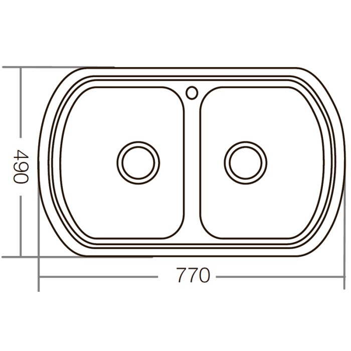 Мийка кухонна Zerix Z7749-08-180E (Satin) (ZM0565) Мийка кухонна Zerix Z7749-08-180E (Satin) (ZM0565)