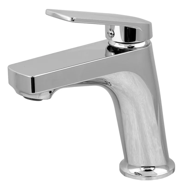 Змішувач для умивальника Plamix Lucas-001 SET Chrome з підведенням (PM0707) Змішувач для умивальника Plamix Lucas-001 SET Chrome з підведенням (PM0707)