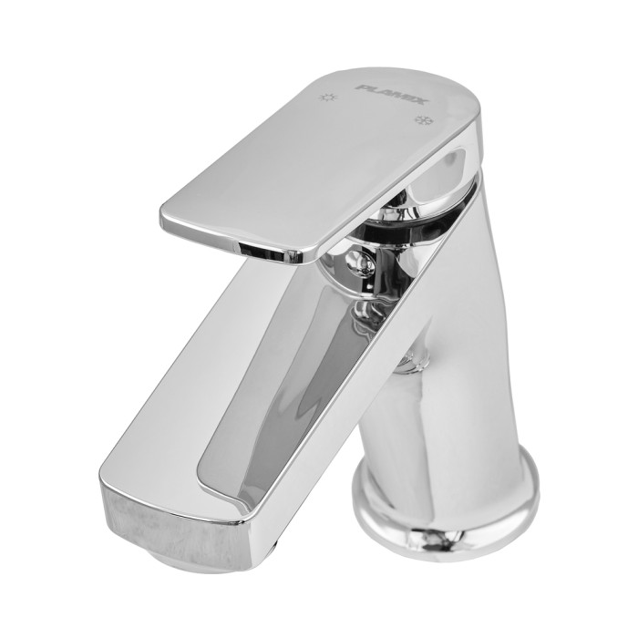 Змішувач для умивальника Plamix Lucas-001 SET Chrome з підведенням (PM0707) Змішувач для умивальника Plamix Lucas-001 SET Chrome з підведенням (PM0707)