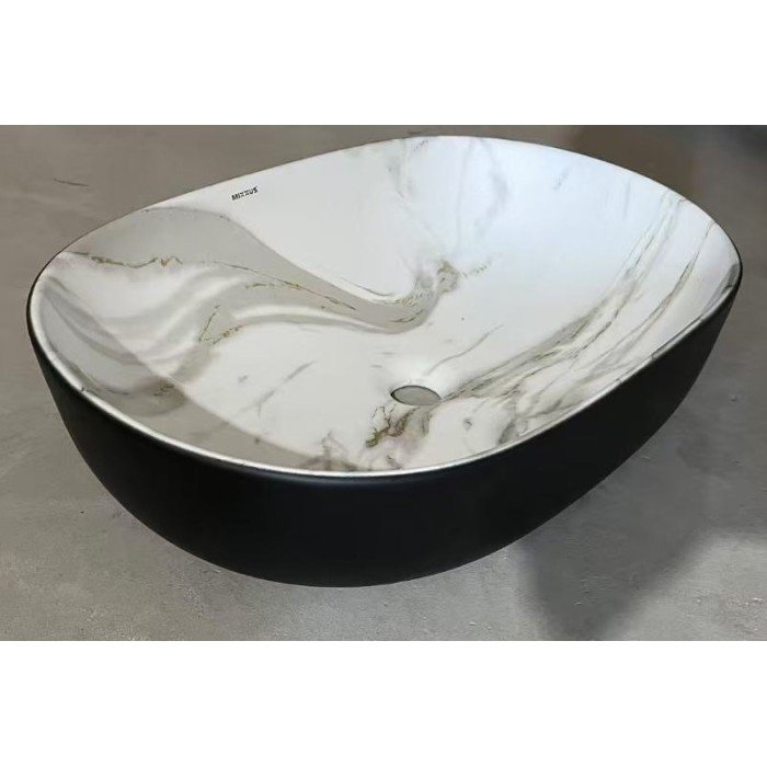 Раковина накладна MIXXUS PREMIUM ELLIPSE-0105 MARBLE-BLACK 600х400х150mm (MP6565) Раковина накладна MIXXUS PREMIUM ELLIPSE-0105 MARBLE-BLACK 600х400х150mm (MP6565)