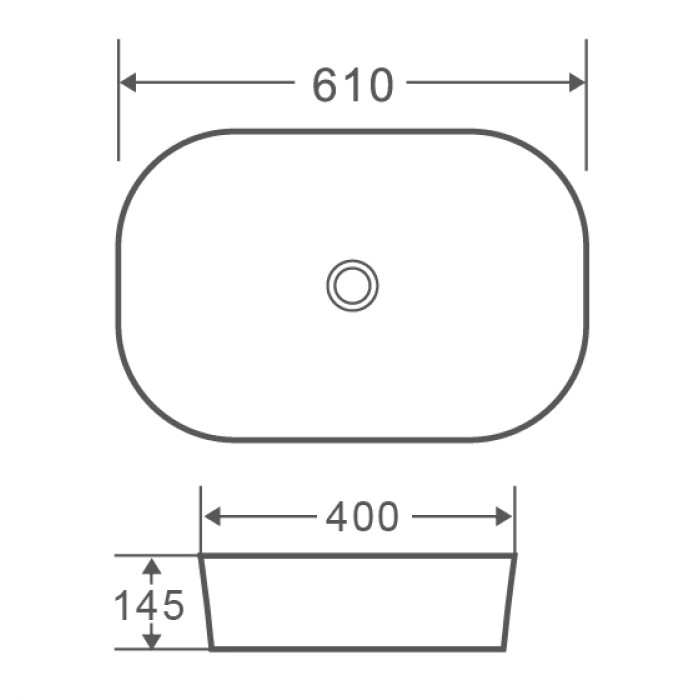 Умивальник накладний керамічний Mixxus Premium Diverse-0102 610x400x145mm (MP6486) Умивальник накладний керамічний Mixxus Premium Diverse-0102 610x400x145mm (MP6486)
