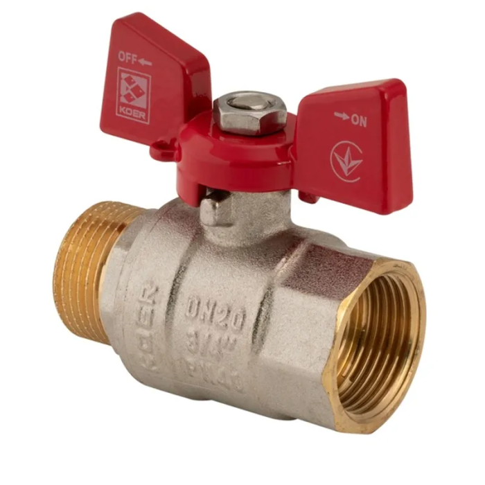 Кран кульовий Koer 3/4" ГШМ (KR.218) (KR0043) Кран кульовий Koer 3/4" ГШМ (KR.218) (KR0043)