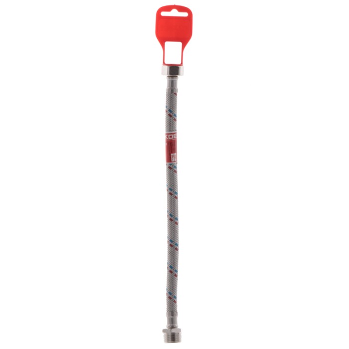 Гнучкий шланг для підключення води Гайка 1/2'' - Штуцер 1/2'' (30 см) KOER (KR0262) Гнучкий шланг для підключення води Гайка 1/2'' - Штуцер 1/2'' (30 см) KOER (KR0262)