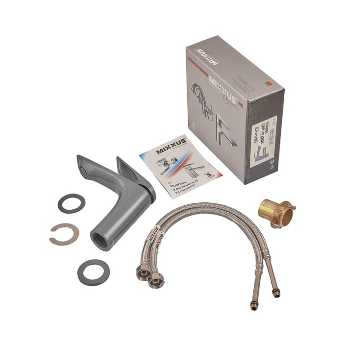 Змішувач для умивальника Mixxus Premium DERBY 001 (NUT) GRAPHITE (MI6607) Змішувач для умивальника Mixxus Premium DERBY 001 (NUT) GRAPHITE (MI6607)