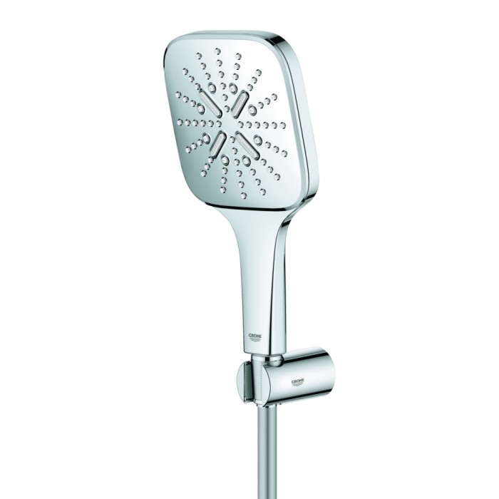 Душовий набір з тримачем, 3 режими струменя Grohe Rainshower SmartActive (26589000) Душовий набір з тримачем, 3 режими струменя Grohe Rainshower SmartActive (26589000)