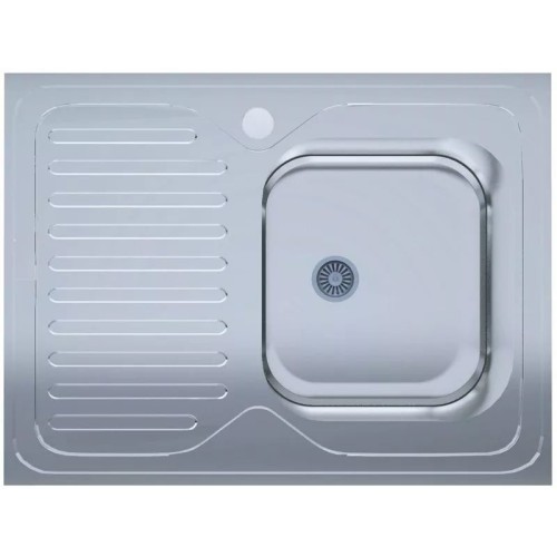 Мийка нерж.UA 6080-R товщ-0.4mm, р-р-600*800*140mm Polish (накладна) {20}