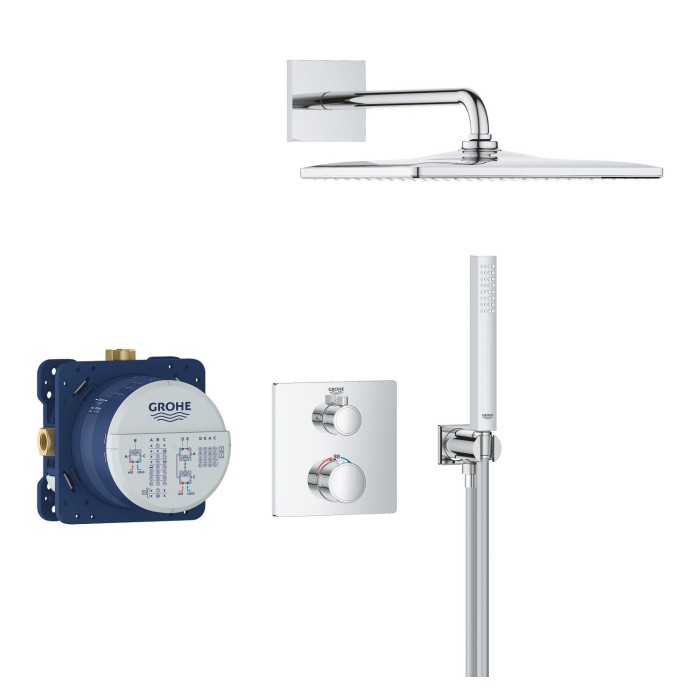 Душова система прихованого монтажу з термостатом Grohe Grohtherm (34870000) Душова система прихованого монтажу з термостатом Grohe Grohtherm (34870000)