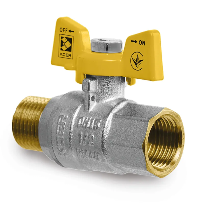 Кран кульовий Koer KG.208 - 3/4" FM ГШМ (газ) (KR4964) Кран кульовий Koer KG.208 - 3/4" FM ГШМ (газ) (KR4964)