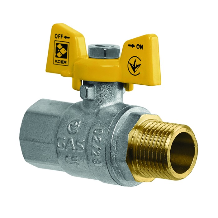 Кран кульовий Koer KG.208 - 3/4" FM ГШМ (газ) (KR4964) Кран кульовий Koer KG.208 - 3/4" FM ГШМ (газ) (KR4964)