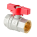 Кран кульовий ГГМ Koer Extreme KE.217-20 - 3/4" FF ручка "метелик" червона (KR5757)