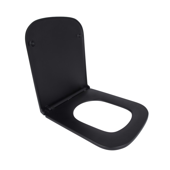 Сидіння для унітаза Qtap Tern 420х340х35 мм, Matt Black, з мікроліфтом, Slim Duroplast, Quick Release QT99HY2322MB Сидіння для унітаза Qtap Tern 420х340х35 мм, Matt Black, з мікроліфтом, Slim Duroplast, Quick Release QT99HY2322MB