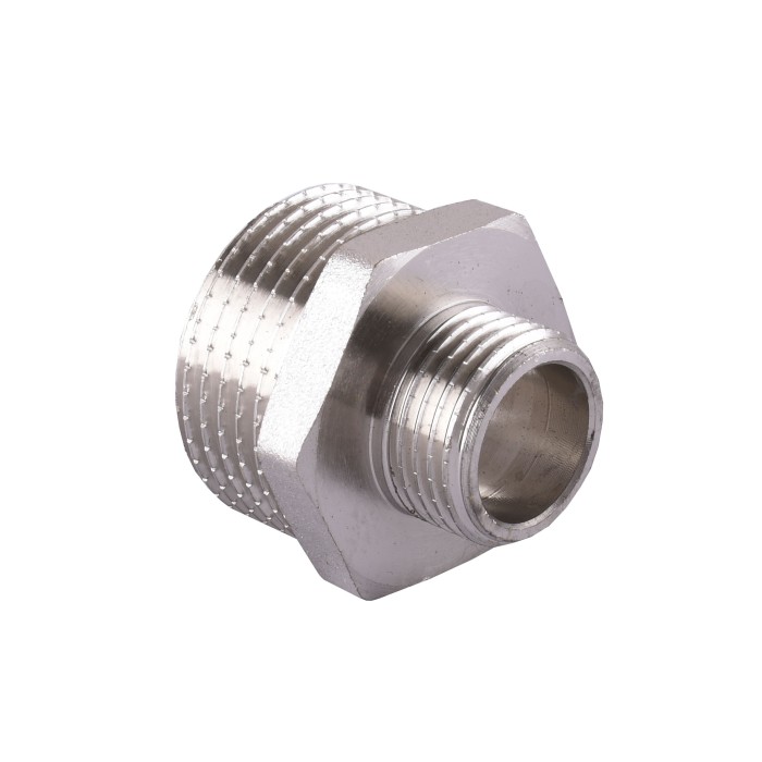 Ніпель SOLOMON 3/4″х1/2″ ЗЗ нікель 8208 N Ніпель SOLOMON 3/4″х1/2″ ЗЗ нікель 8208 N