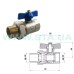 Кран кульовий з американкою STA    3/4" (червоний метелик) НІК. {108/12}