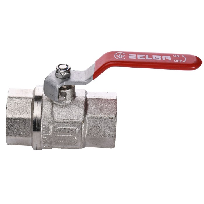 Кран кульовий прямий SELBA 1 1/4″ ВВ КР SL1506 Кран кульовий прямий SELBA 1 1/4″ ВВ КР SL1506