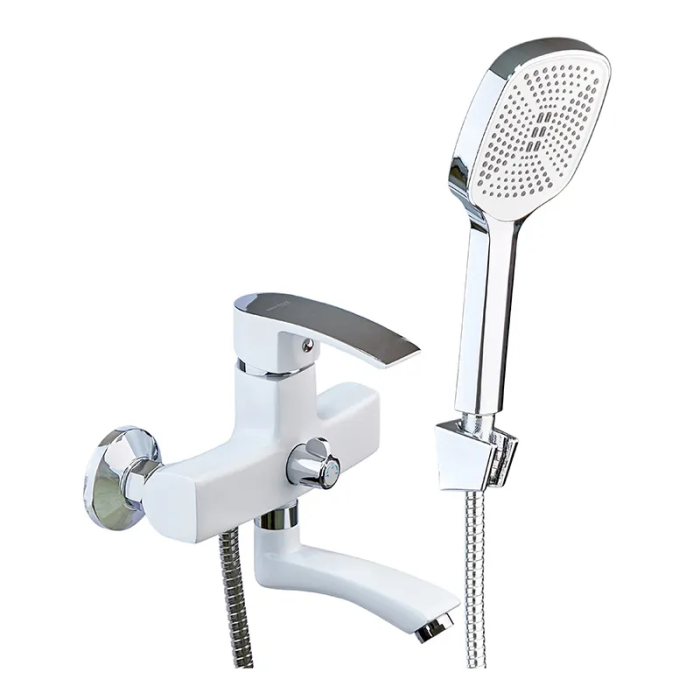 Змішувач для ванни Mixxus Magnum 009 (Euro) White-Chrome (MI6203) Змішувач для ванни Mixxus Magnum 009 (Euro) White-Chrome (MI6203)