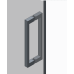 Бічна стінка до кабіни Koer SR SW04-80x200-TR-01 прозоре скло Easy Clean 10мм, хром (KR5389)