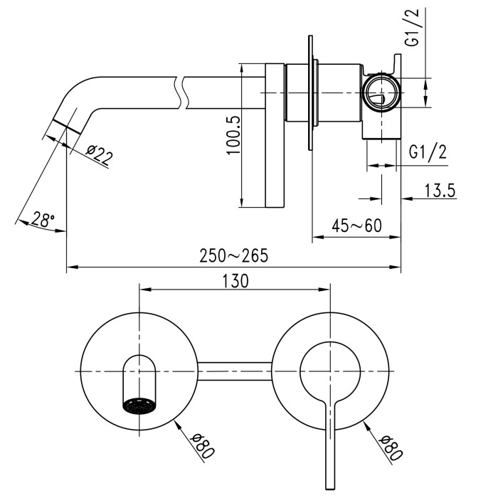 Змішувач для умивальника TOPAZ MODERNO TMD-33235-H78A Змішувач для умивальника TOPAZ MODERNO TMD-33235-H78A