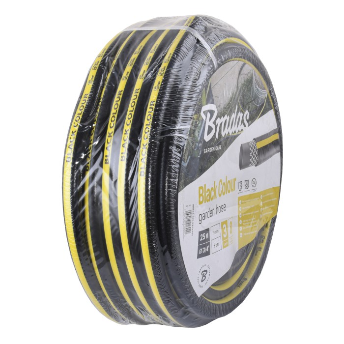 Шланг для поливу BLACK COLOUR 3/4″ 25м, Bradas Польща чорний WBC3/425 Шланг для поливу BLACK COLOUR 3/4″ 25м, Bradas Польща чорний WBC3/425