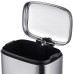 Відро для сміття з плавним закриттям прямокутне Mixxus Premium Style-TC0305 SS Color 5л колір нержавійка (MI7060)