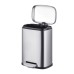 Відро для сміття з плавним закриттям прямокутне Mixxus Premium Style-TC0305 SS Color 5л колір нержавійка (MI7060)