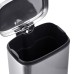 Відро для сміття з плавним закриттям прямокутне Mixxus Premium Style-TC0305 SS Color 5л колір нержавійка (MI7060)