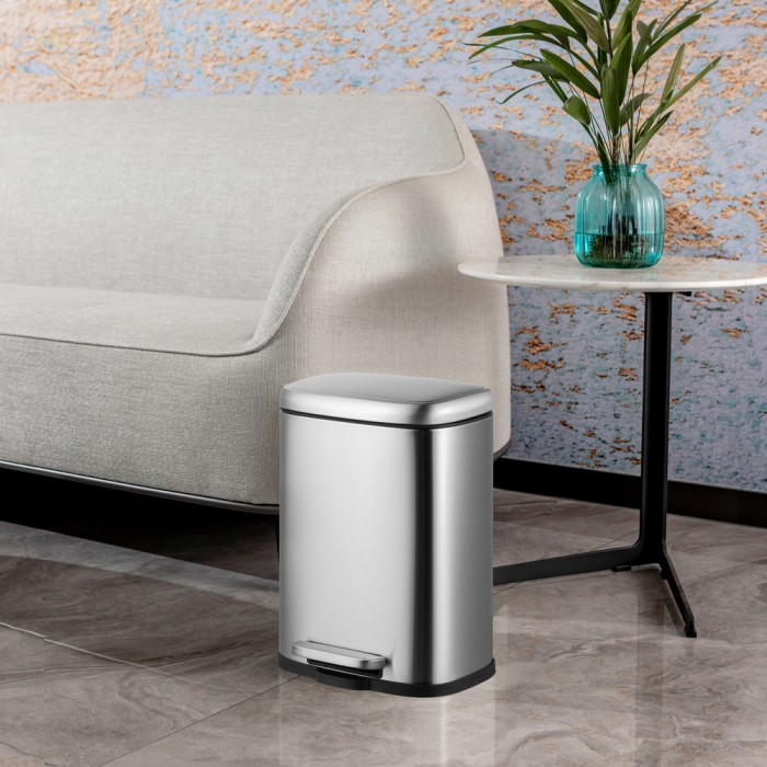 Відро для сміття з плавним закриттям прямокутне Mixxus Premium Style-TC0305 SS Color 5л колір нержавійка (MI7060) Відро для сміття з плавним закриттям прямокутне Mixxus Premium Style-TC0305 SS Color 5л колір нержавійка (MI7060)