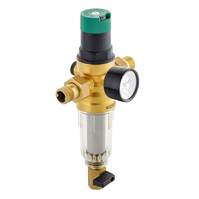 Фільтр самоочисний з редуктором тиску та манометром Koer KR.1242 - 1" (KR3186) Фільтр самоочисний з редуктором тиску та манометром Koer KR.1242 - 1" (KR3186)